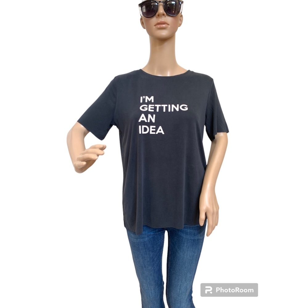 Zara women’s navy graphic T-shirt, NWT, M